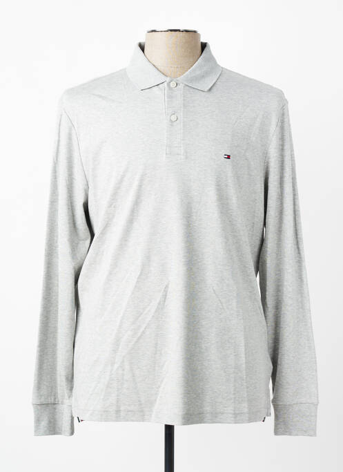 Polo manches longues manches longues gris TOMMY HILFIGER homme