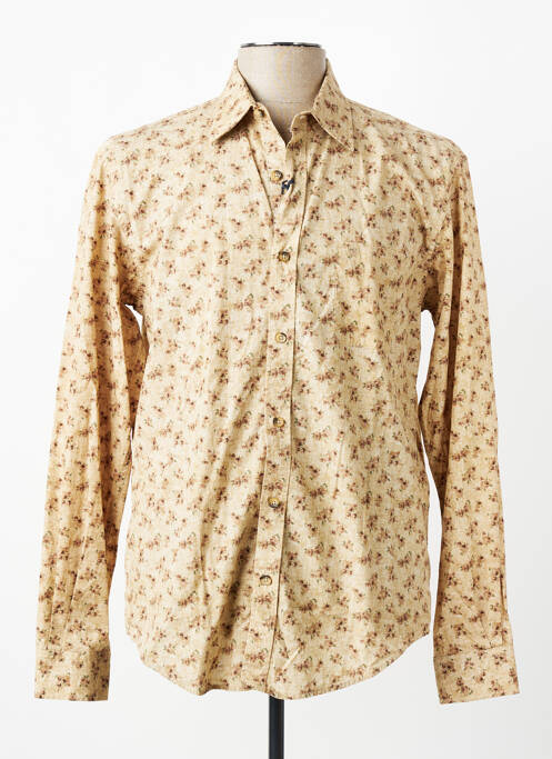 Chemise manches longues manches longues beige SERGE BLANCO homme