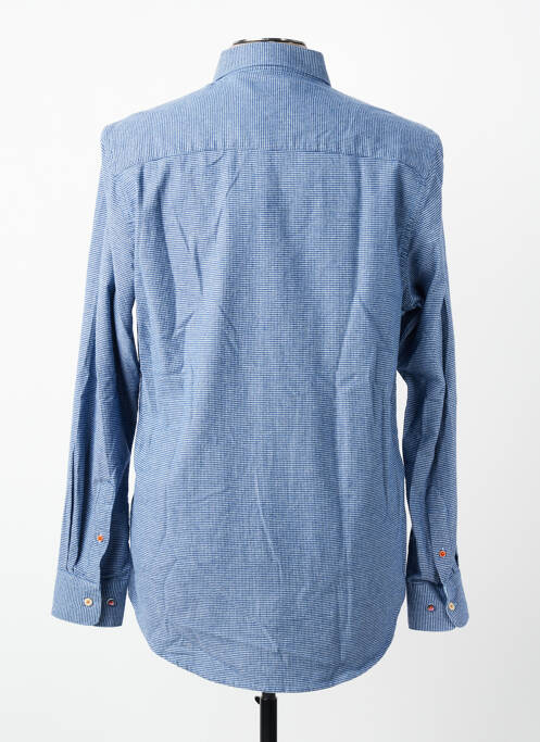Chemise manches longues imprimé fantaisie bleu NEW ZEALAND AUCKLAND homme