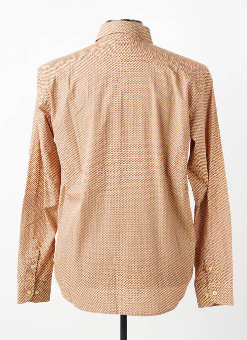 Chemise manches longues imprimé fantaisie jaune SERGE BLANCO homme
