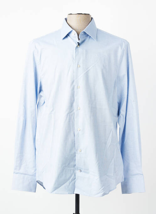 Chemise manches longues coupe droite bleu TOMMY HILFIGER homme