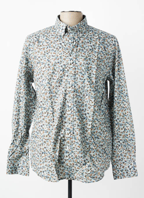 Chemise manches longues imprimé fantaisie bleu EDEN PARK homme