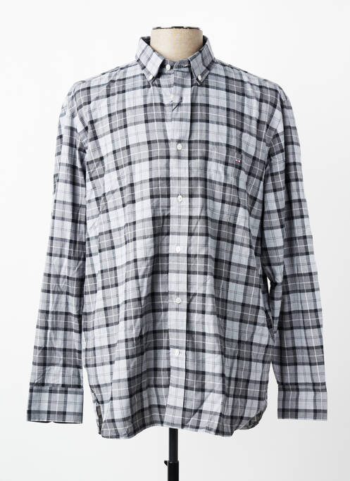 Chemise manches longues imprimé fantaisie gris EDEN PARK homme