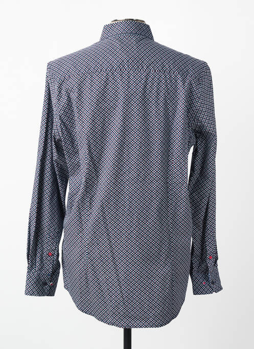 Chemise manches longues imprimé fantaisie bleu NEW ZEALAND AUCKLAND homme