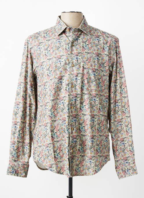 Chemise manches longues imprimé fantaisie gris SERGE BLANCO homme
