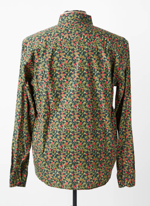 Chemise manches longues coupe droite vert SERGE BLANCO homme