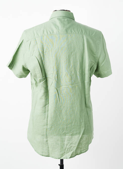 Chemise manches courtes coupe droite vert NEW ZEALAND AUCKLAND homme