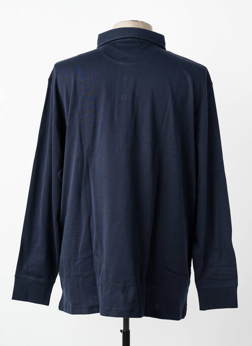 Polo manches longues manches longues bleu EDEN PARK femme