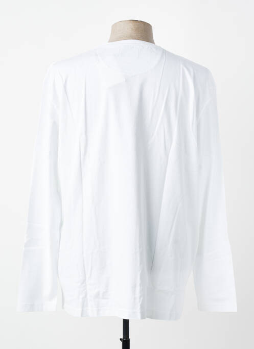 T-shirt coupe droite manches longues blanc EDEN PARK homme