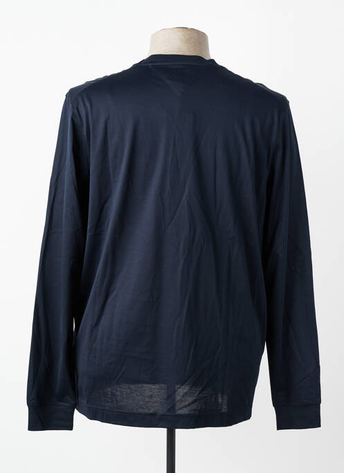 T-shirt coupe droite manches longues bleu TOMMY HILFIGER homme