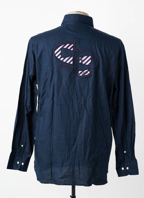 Chemise manches longues coupe droite bleu EDEN PARK homme