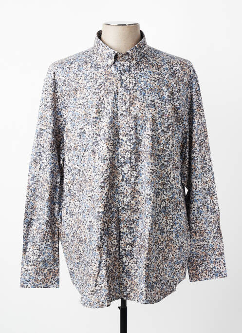 Chemise manches longues imprimé fantaisie bleu EDEN PARK homme