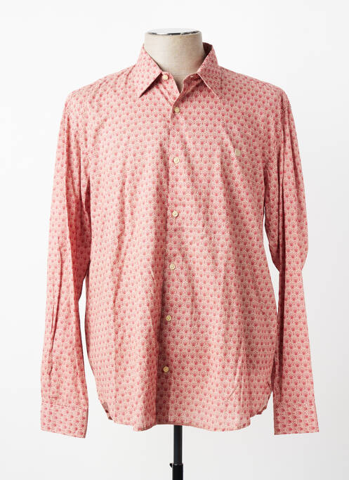 Chemise manches longues imprimé fantaisie rouge SERGE BLANCO homme