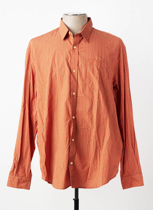Chemise manches longues imprimé fantaisie orange SERGE BLANCO homme