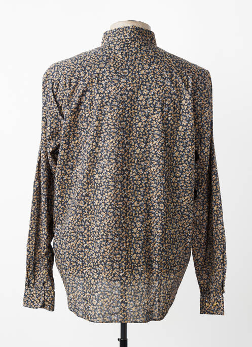 Chemise manches longues imprimé fantaisie bleu SERGE BLANCO homme