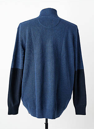 Pull maille tricot manches longues bleu EDEN PARK homme