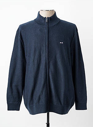 Gilet manches longues manches longues bleu EDEN PARK homme