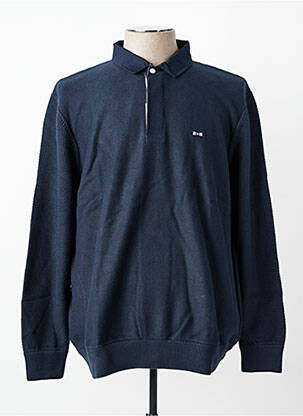 Pull manches longues manches longues bleu EDEN PARK homme