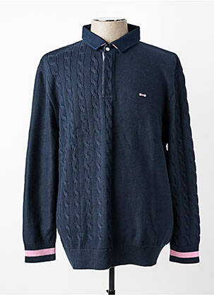 Pull manches longues manches longues bleu EDEN PARK homme