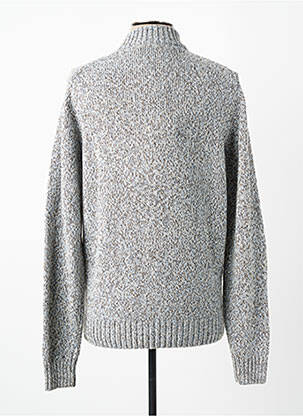 Pull maille tricot manches longues gris NEW ZEALAND AUCKLAND homme