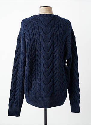 Pull col rond manches longues bleu TOMMY HILFIGER homme