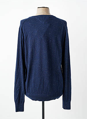 Pull stretch manches longues bleu TOMMY HILFIGER homme