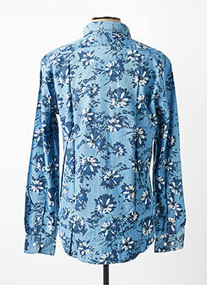 Chemise manches longues imprimé fantaisie bleu EDEN PARK homme