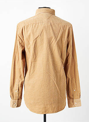 Chemise manches longues coupe droite marron TOMMY HILFIGER homme