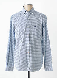 Chemise manches longues imprimé fantaisie bleu SERGE BLANCO homme