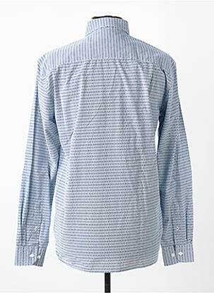 Chemise manches longues imprimé fantaisie bleu SERGE BLANCO homme