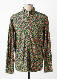 Chemise manches longues imprimé fantaisie vert SERGE BLANCO homme