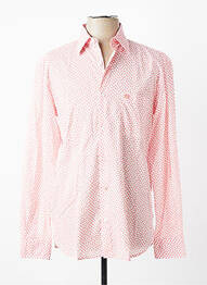 Chemise manches longues imprimé fantaisie rose SERGE BLANCO homme