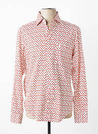 Chemise manches longues imprimé fantaisie rouge SERGE BLANCO homme
