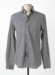 Chemise manches longues imprimé fantaisie noir EDEN PARK homme