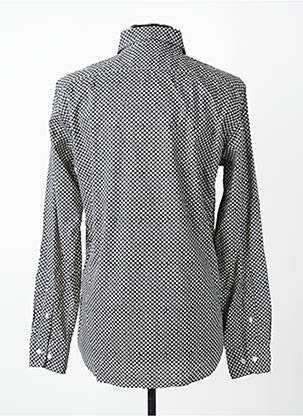 Chemise manches longues imprimé fantaisie noir EDEN PARK homme