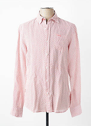 Chemise manches longues imprimé fantaisie rouge NEW ZEALAND AUCKLAND homme