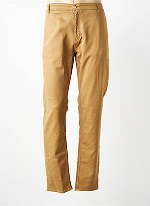 Pantalon chino stretch taille normale marron SERGE BLANCO homme