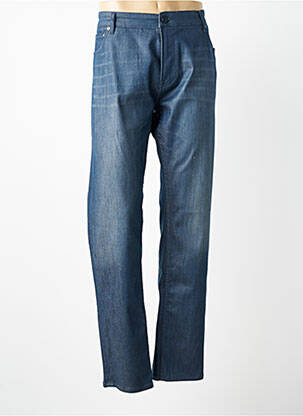 Pantalon droit stretch taille normale bleu SERGE BLANCO homme
