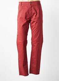 Pantalon chino stretch taille normale rouge SERGE BLANCO homme