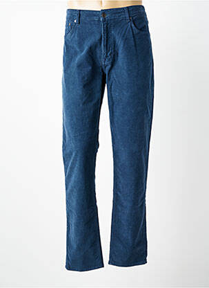 Pantalon droit stretch taille normale bleu SERGE BLANCO homme