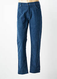 Pantalon droit tissage velours taille normale bleu SERGE BLANCO homme