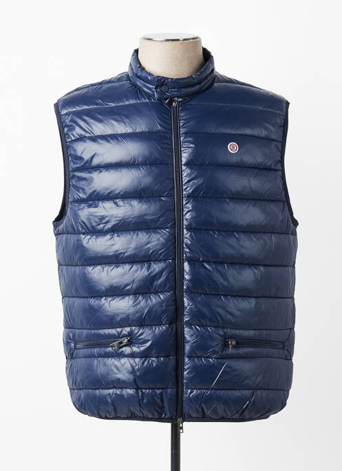 Doudoune fermeture zippée sur le devant sans capuche bleu SERGE BLANCO homme