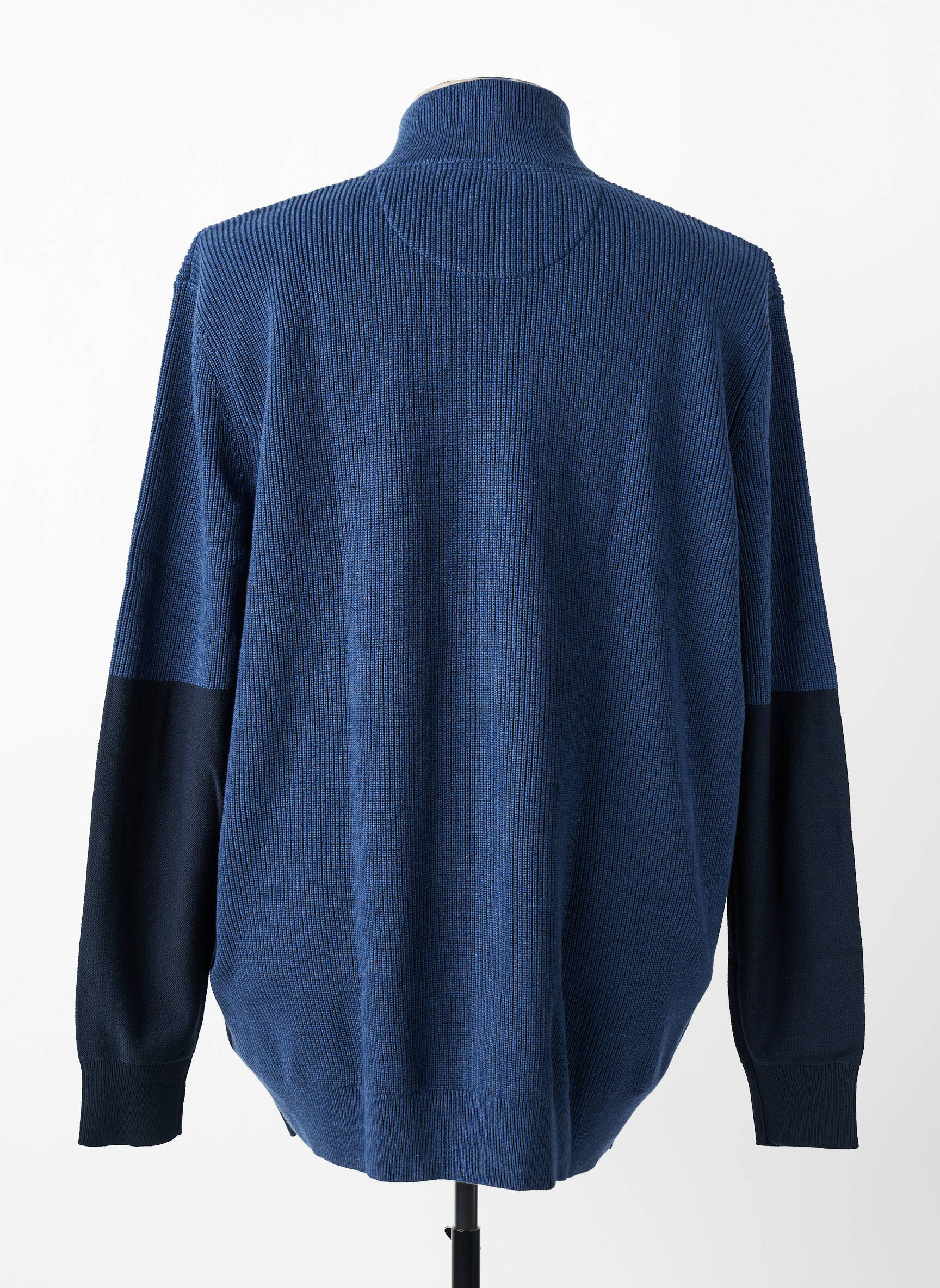 Pull maille tricot manches longues bleu EDEN PARK homme
