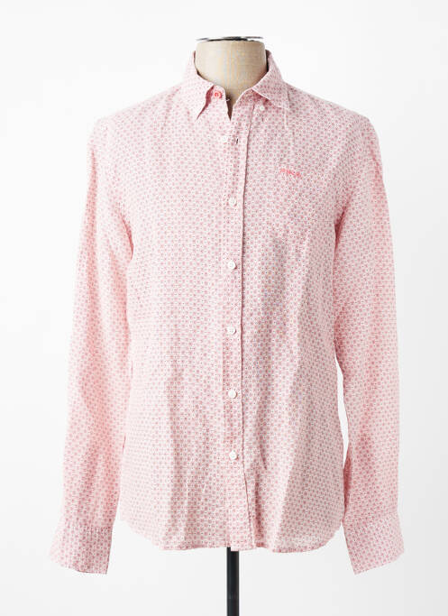 Chemise manches longues imprimé fantaisie rouge NEW ZEALAND AUCKLAND homme