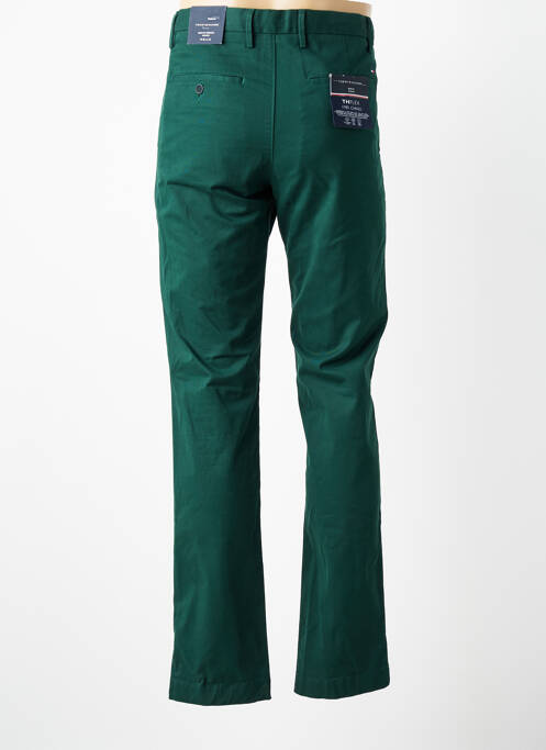 Pantalon chino stretch taille normale vert TOMMY HILFIGER homme