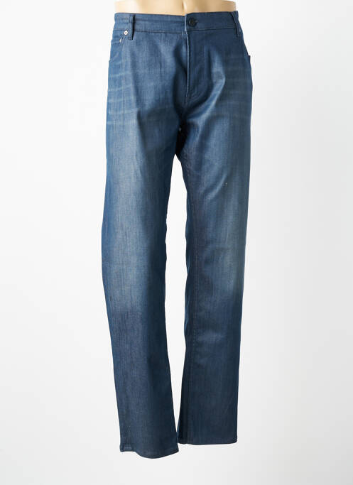 Pantalon droit stretch taille normale bleu SERGE BLANCO homme