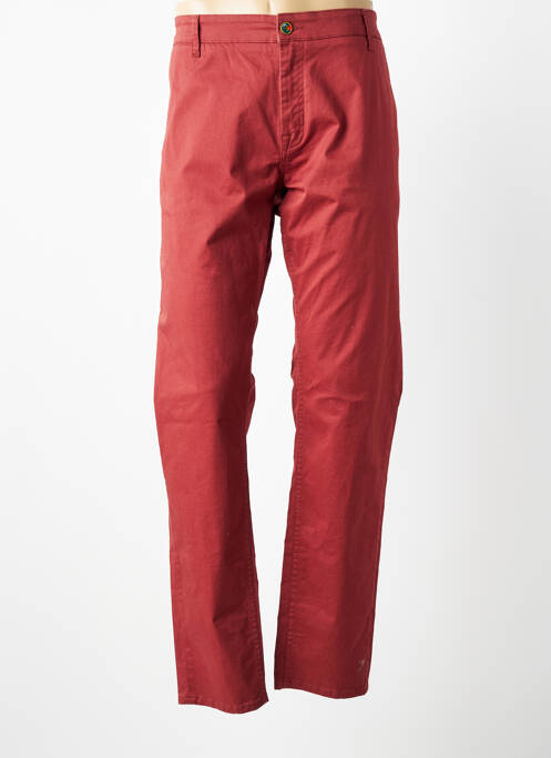 Pantalon chino stretch taille normale rouge SERGE BLANCO homme
