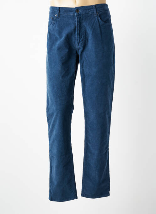 Pantalon droit tissage velours taille normale bleu SERGE BLANCO homme