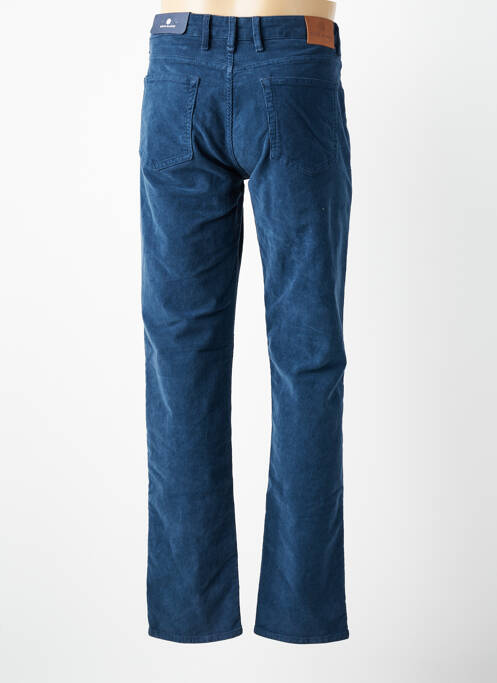 Pantalon droit tissage velours taille normale bleu SERGE BLANCO homme