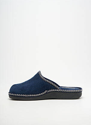 Chaussons/pantoufles bout rond bout rond bleu SEMELFLEX homme